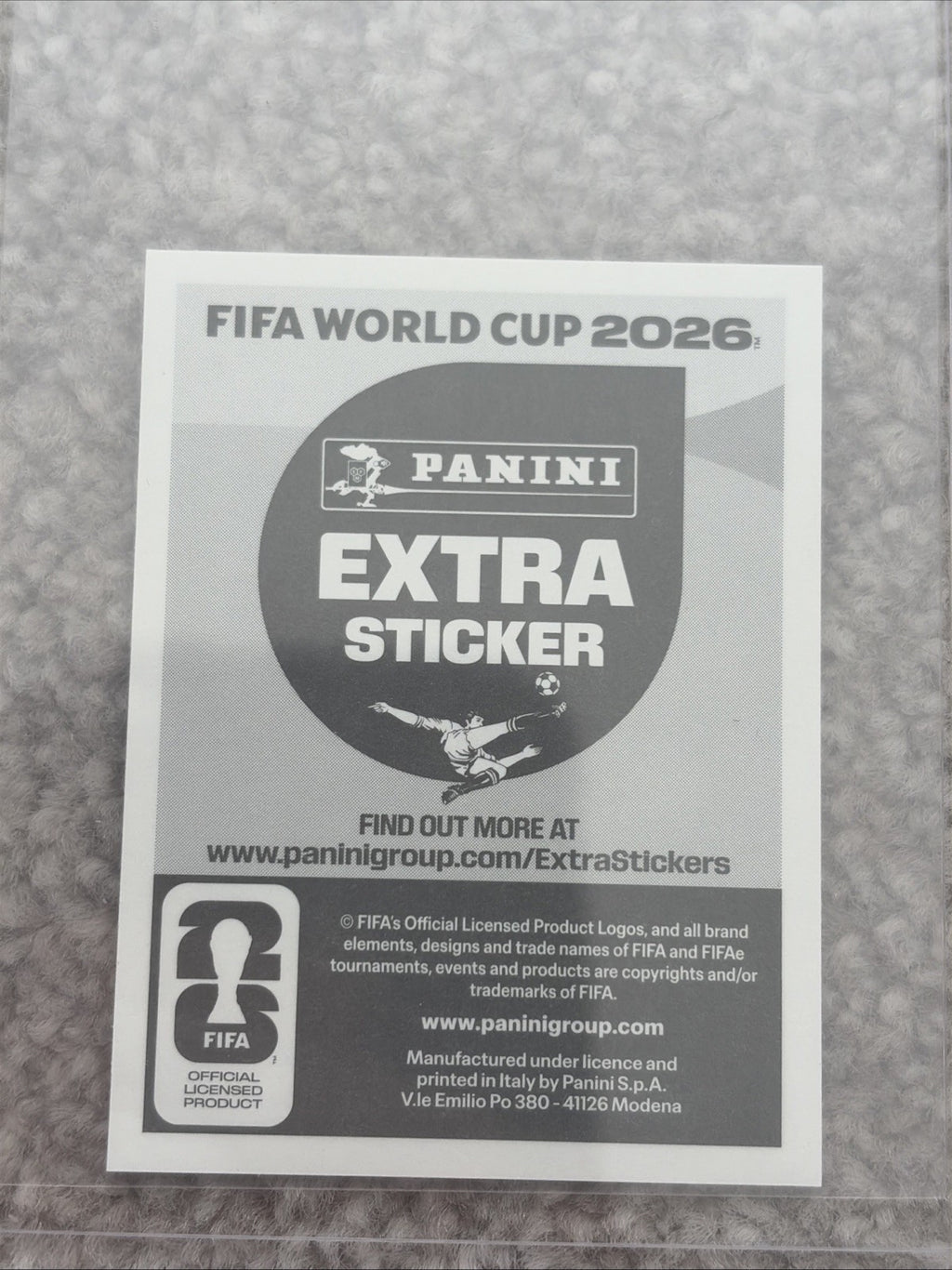 PANINI WORLD CUP 2026 STICKER COLLECTION FEDERICO VALVERDE BRONZE EXTRA STICKER
