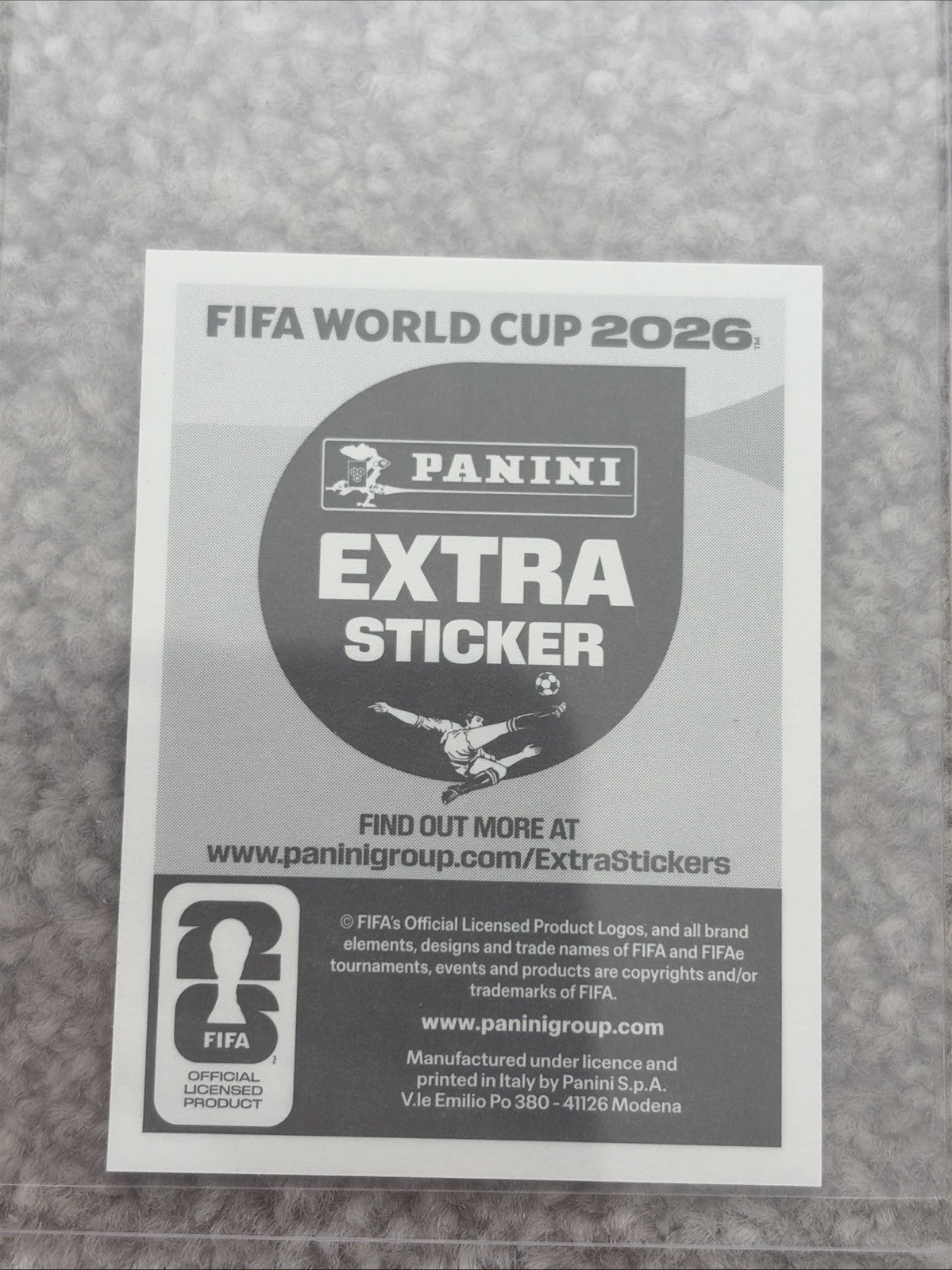 PANINI WORLD CUP 2026 STICKER COLLECTION FEDERICO VALVERDE BRONZE EXTRA STICKER