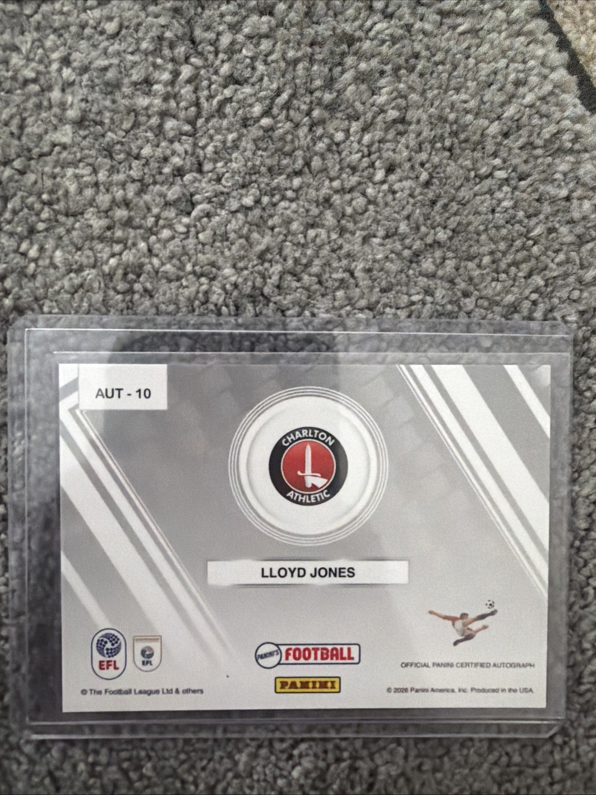 Panini EFL Football 25/26 - Lloyd Jones - Base Auto - Charlton Athletic
