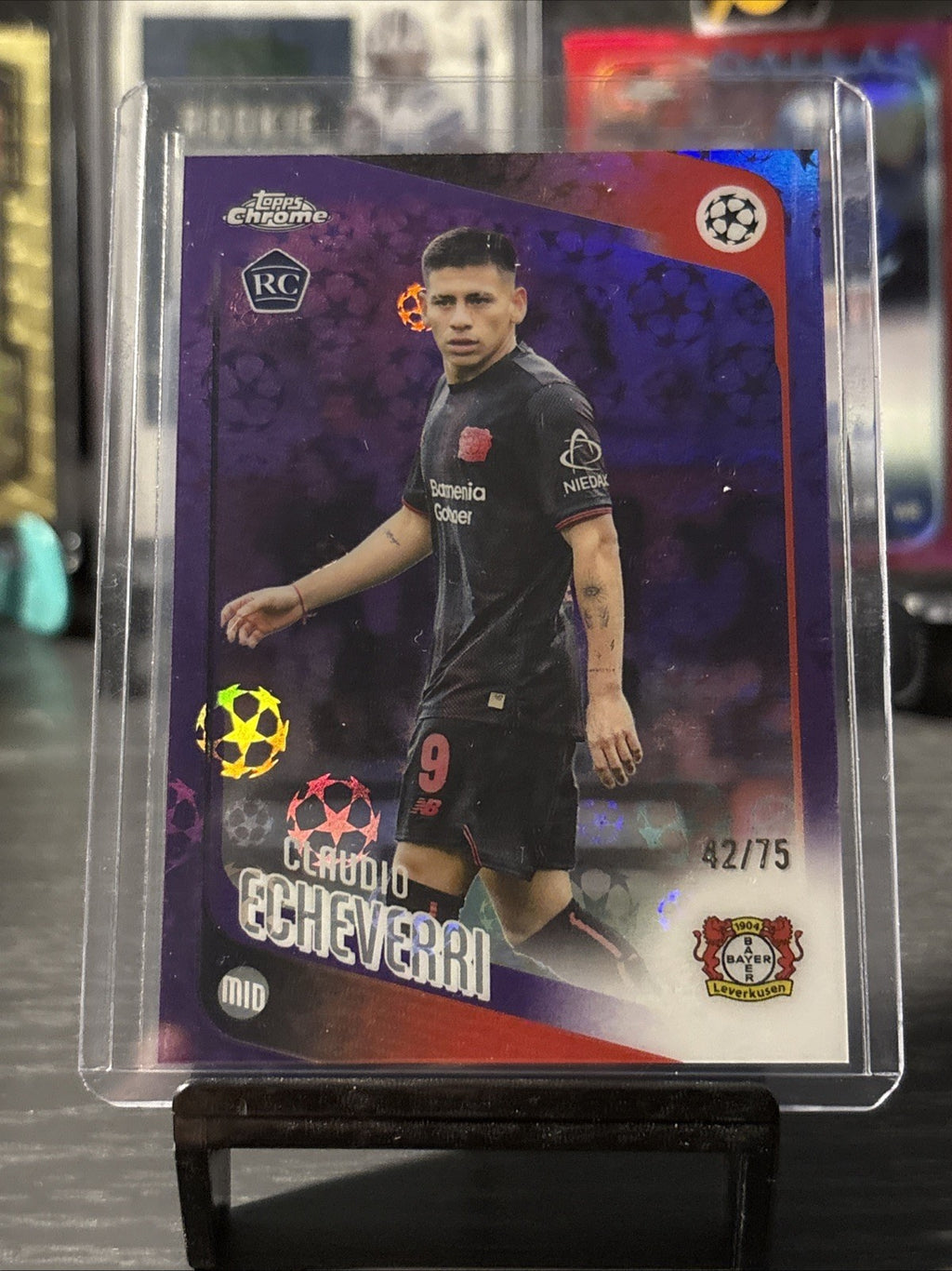 Topps Chrome Ucc Logofractor 25/26 Claudio Echeverri Rookie RC /75