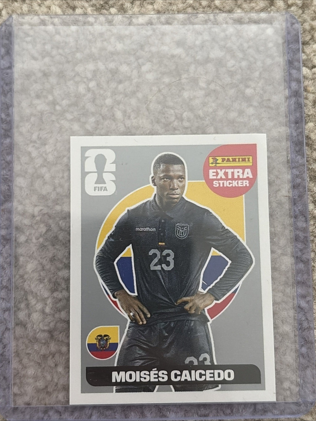 PANINI WORLD CUP 2026 STICKER COLLECTION - MOISES CAICEDO SILVER EXTRA STICKER