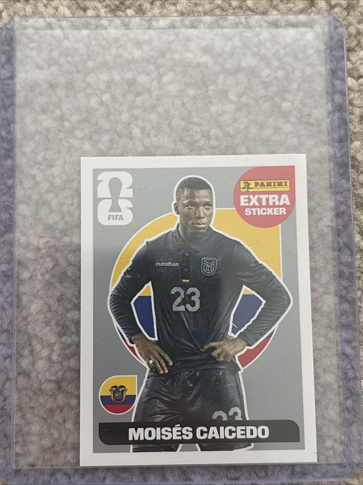 PANINI WORLD CUP 2026 STICKER COLLECTION - MOISES CAICEDO SILVER EXTRA STICKER