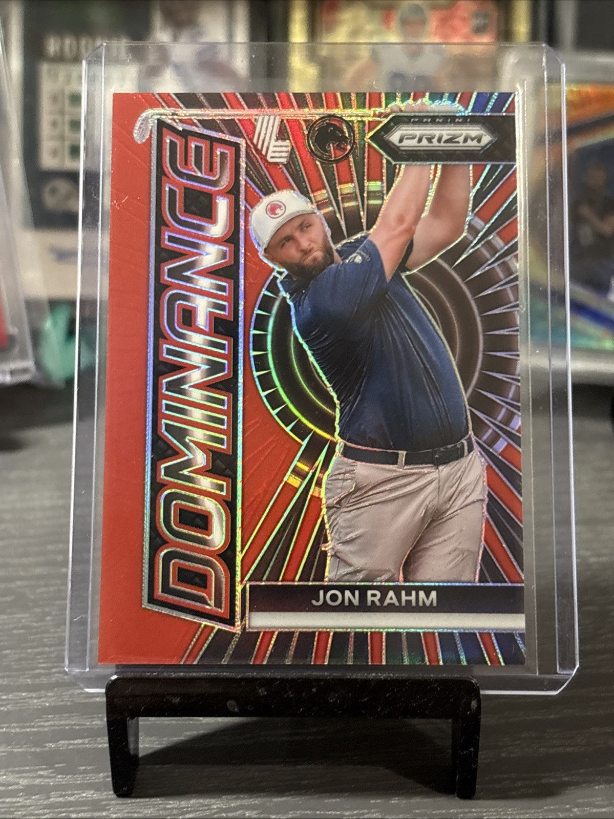 JON RAHM 2024 PANINI PRIZM LIV GOLF DOMINANCE LEGION RED /149 Q0348