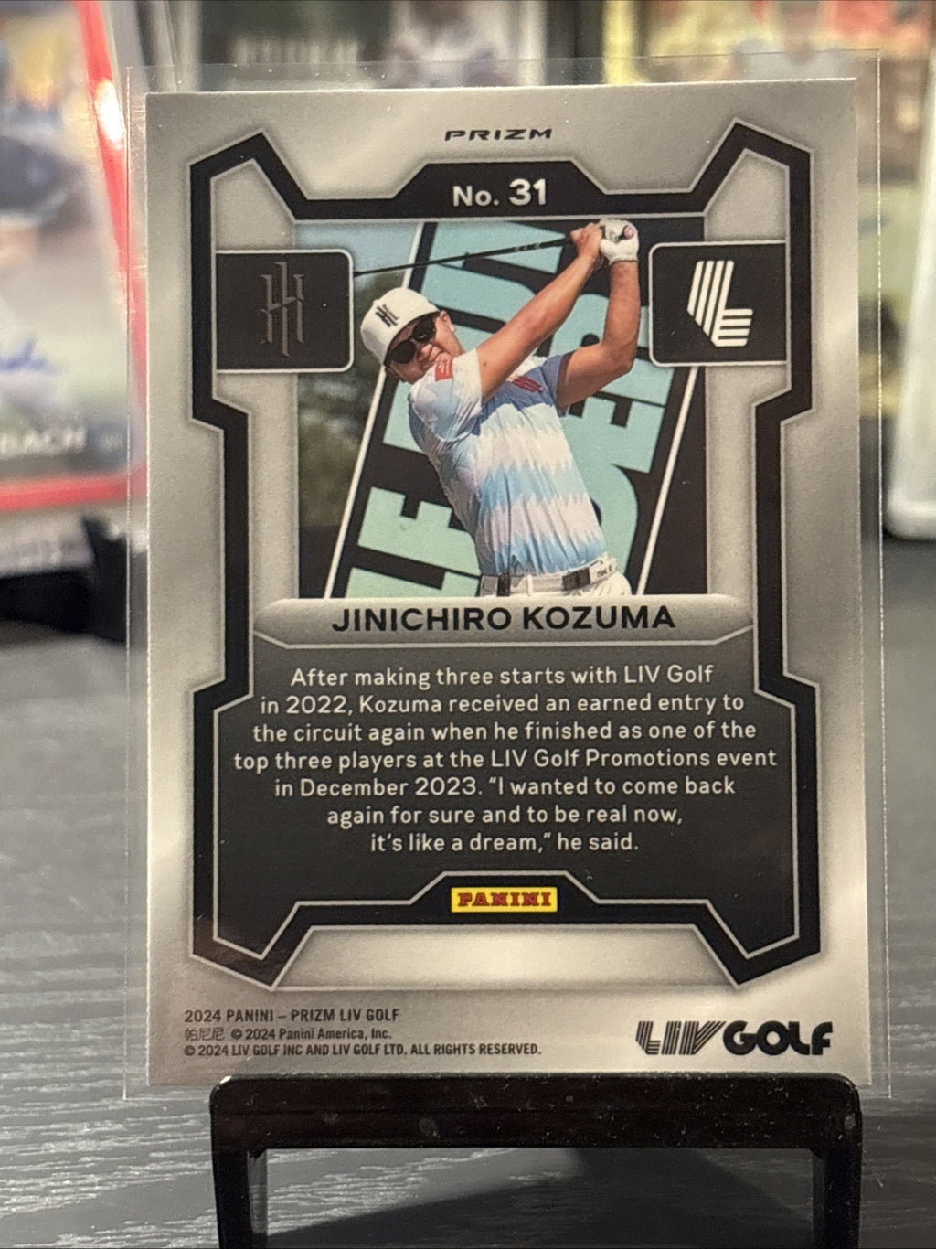 2024 Panini Prizm Liv Golf Jinichiro Kozuma Rookie Silver Prizm #31