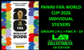 Panini World Cup 2026 Individual Stickers - Group J-K-L + FWC 9-19