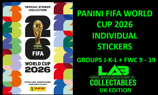 Panini World Cup 2026 Individual Stickers - Group J-K-L + FWC 9-19