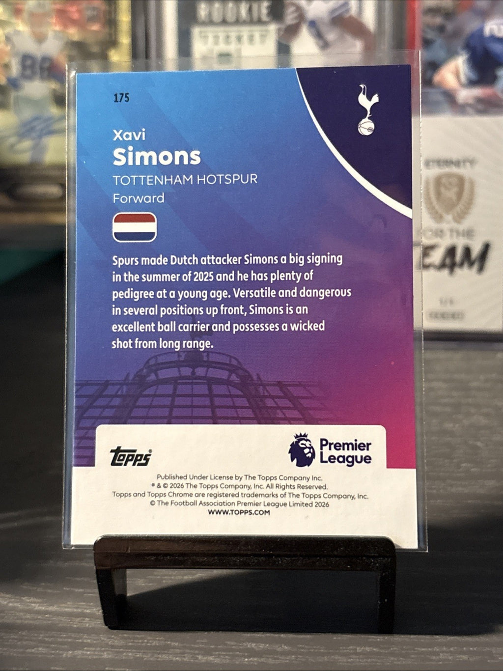 2025-26 Topps Chrome Premier League Xavi Simons Pink  /250
