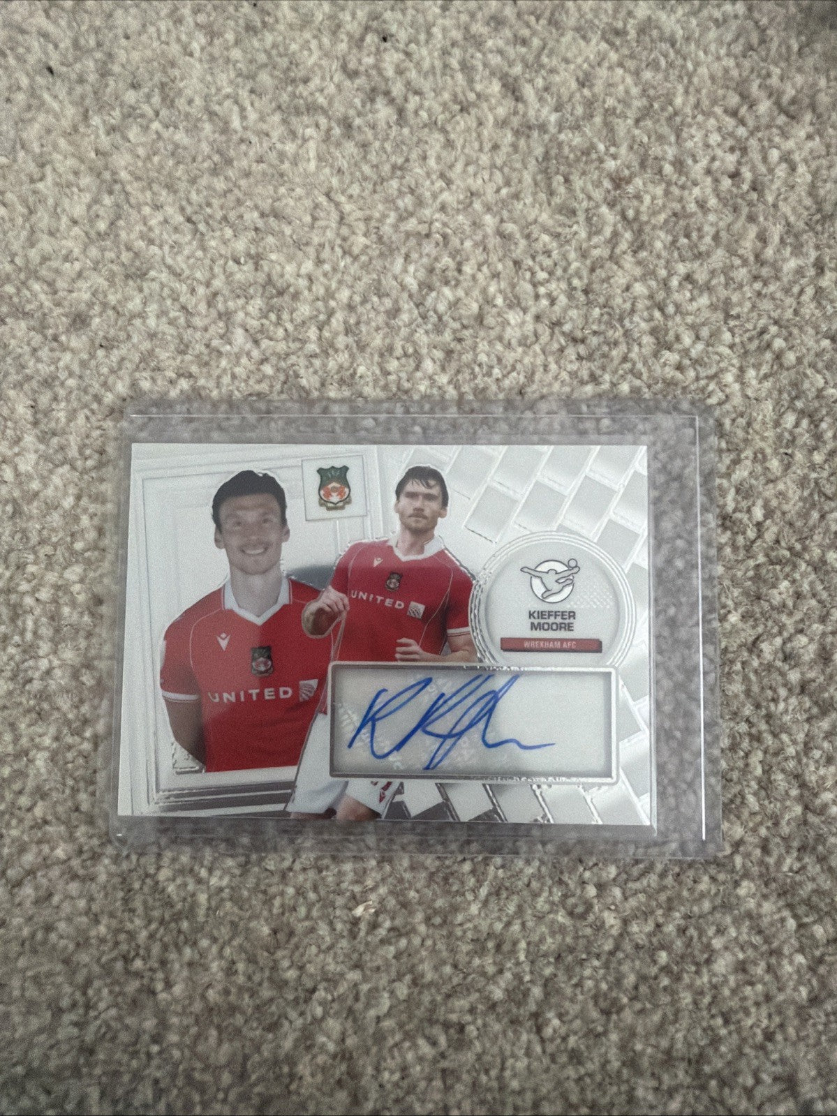 Kieffer Moore Auto Wrexham EFL Panini Football