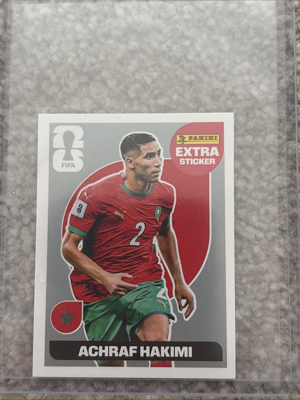 Panini FIFA World Cup 2026 Sticker Collection ACHRAF HAKIMI Extra Sticker Silver
