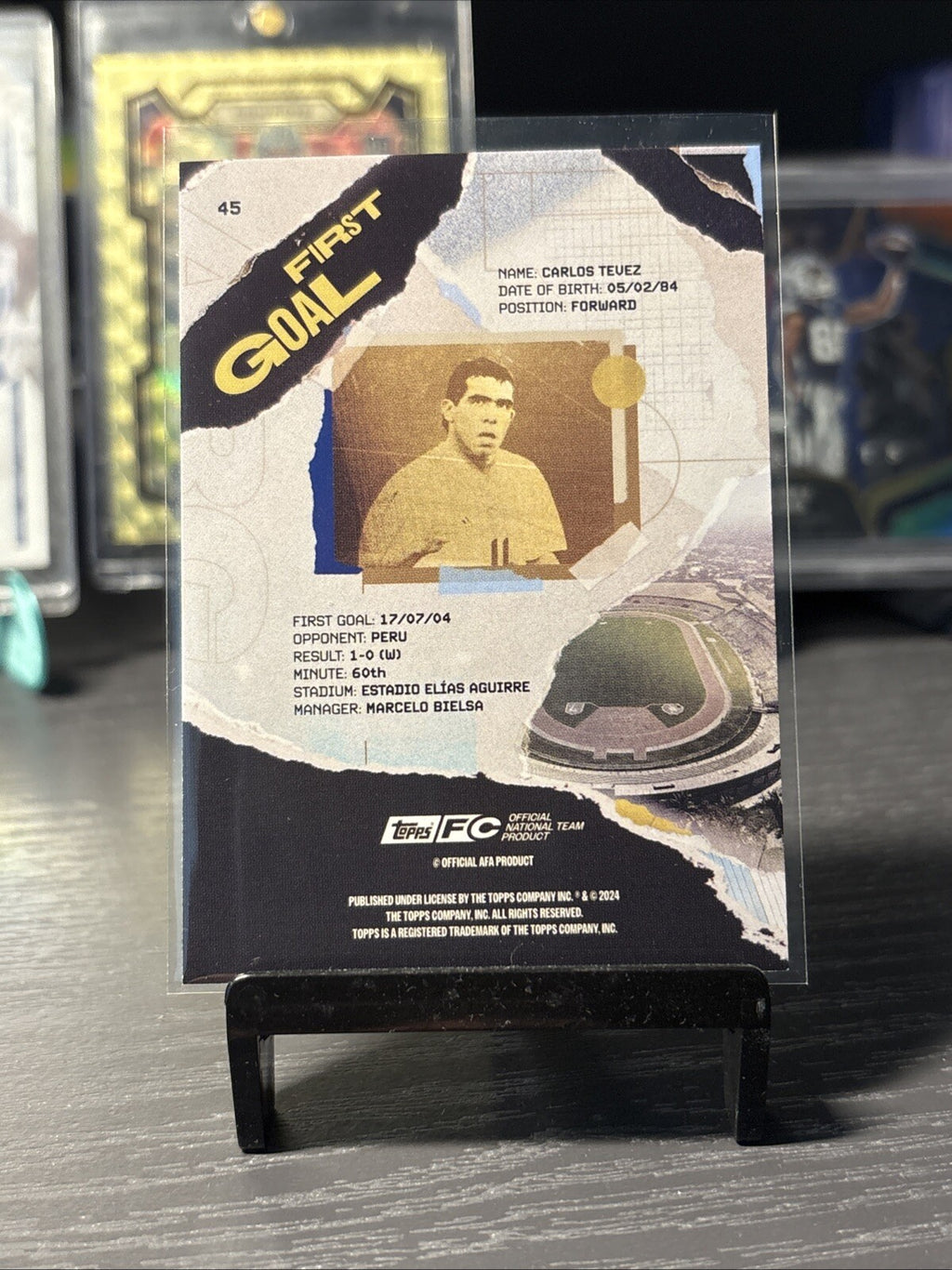 Topps Argentina Team Set 2024 2025 Carlos Tevez First Goal