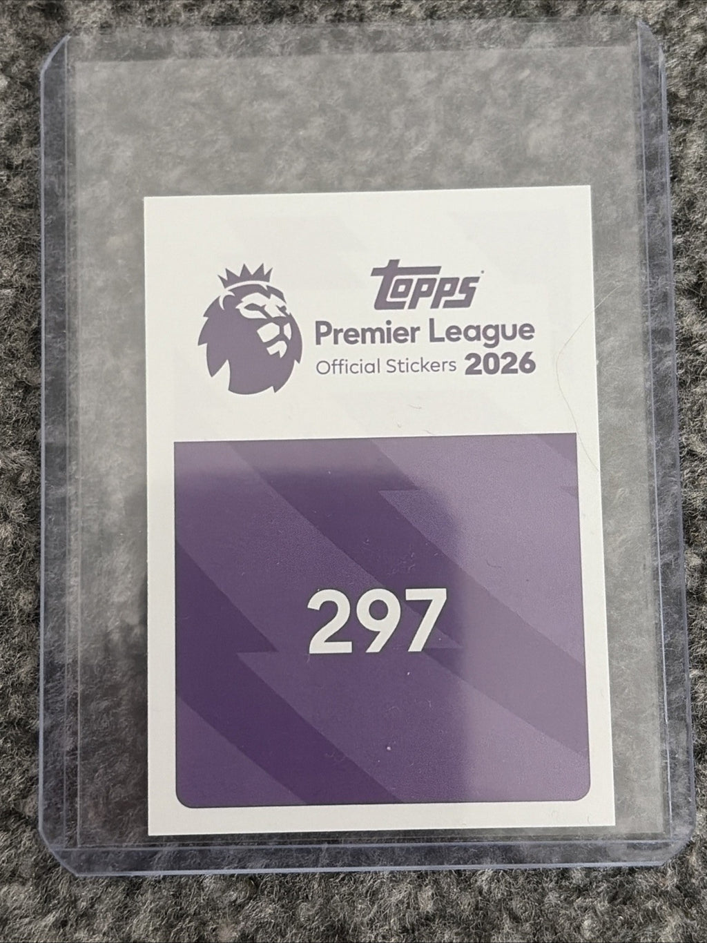 Topps Premier League 2026 Pascal Struijk Leeds Utd Orange Parallel Sticker 25/25