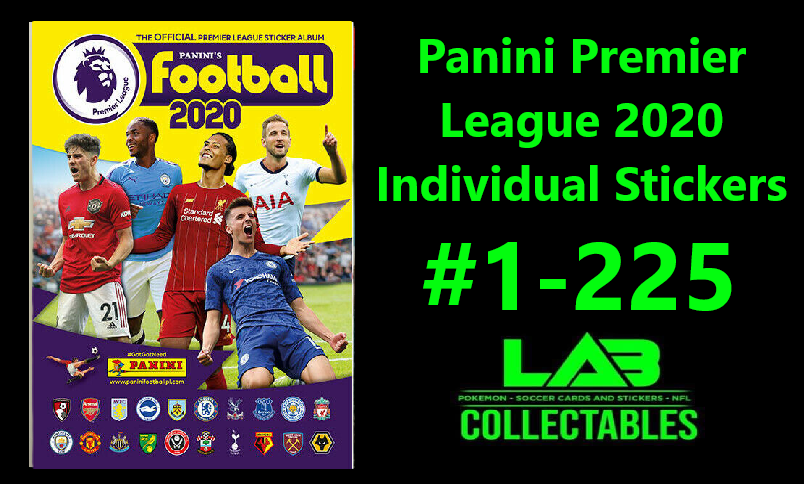 Panini Premier League 2020 Individual Stickers #1-225 Complete Your Album
