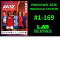 Panini WSL 2026 Sticker Collection - Individual Stickers #1-169