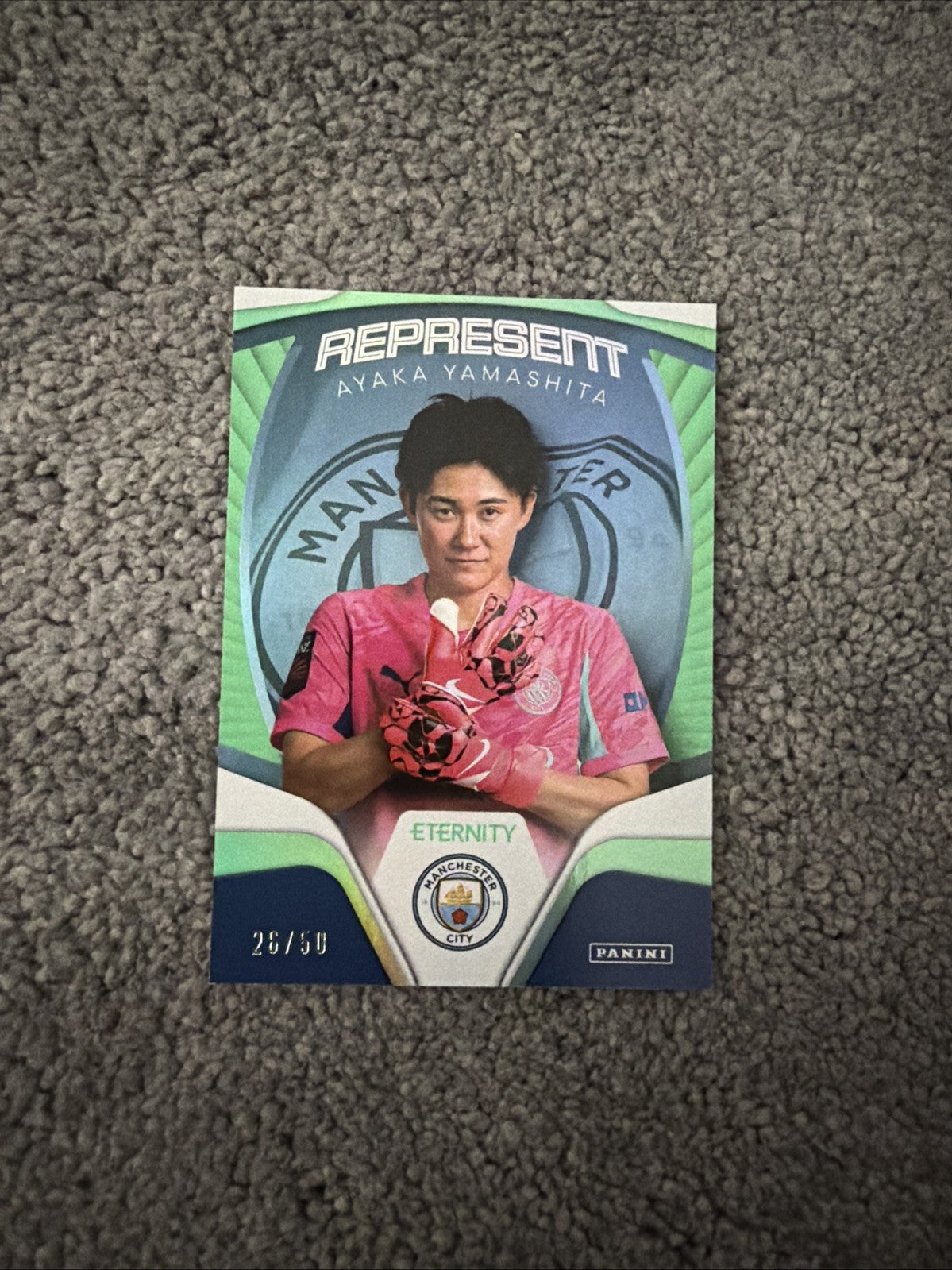 Ayaka Yamashita /50 Represent Insert  Panini WSL Eternity 25/26 Man City  Mint