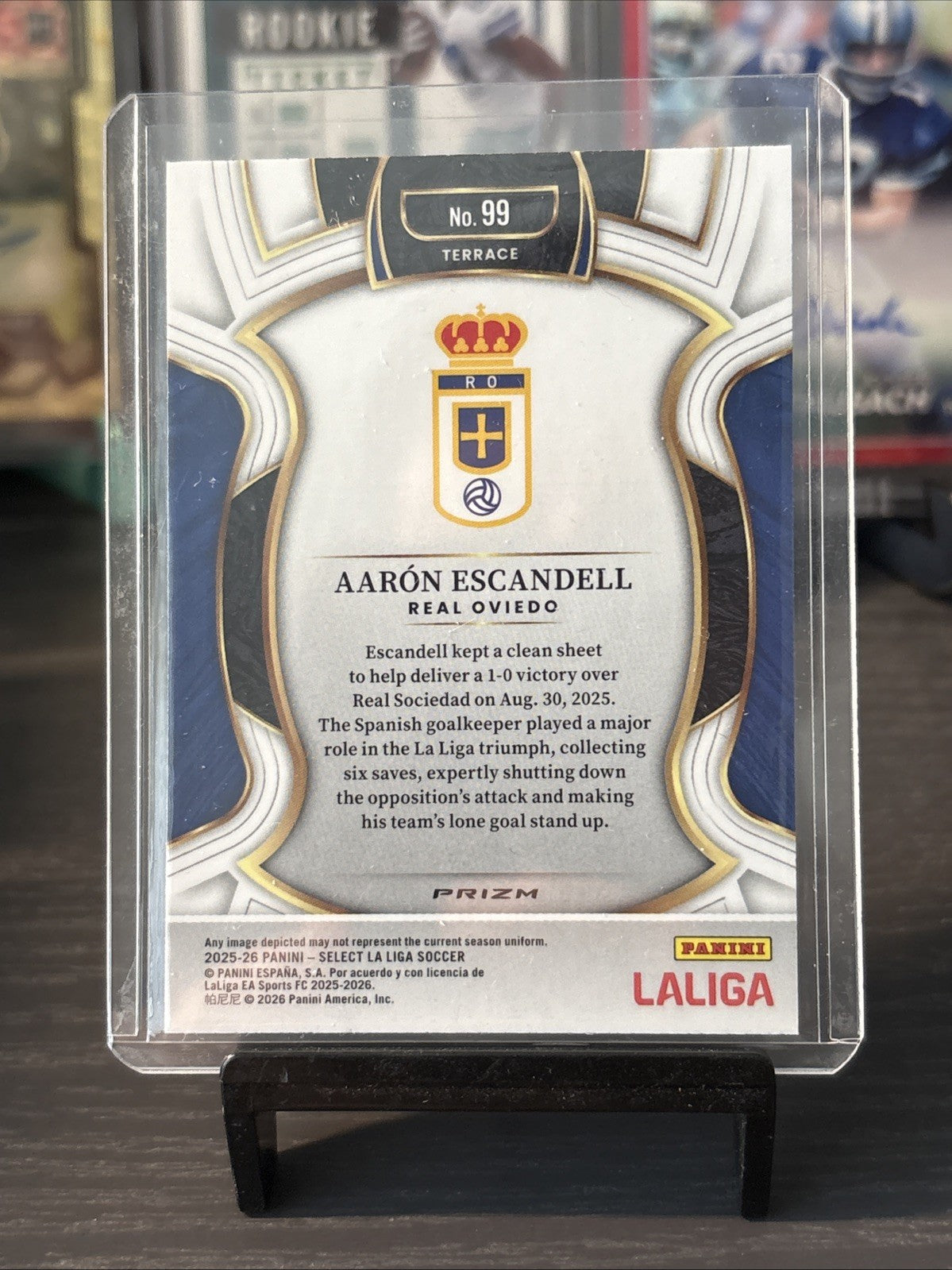 Panini La Liga Select 2025/26 Aaron Escandell Case Hit Red + Yellow Chequerboard