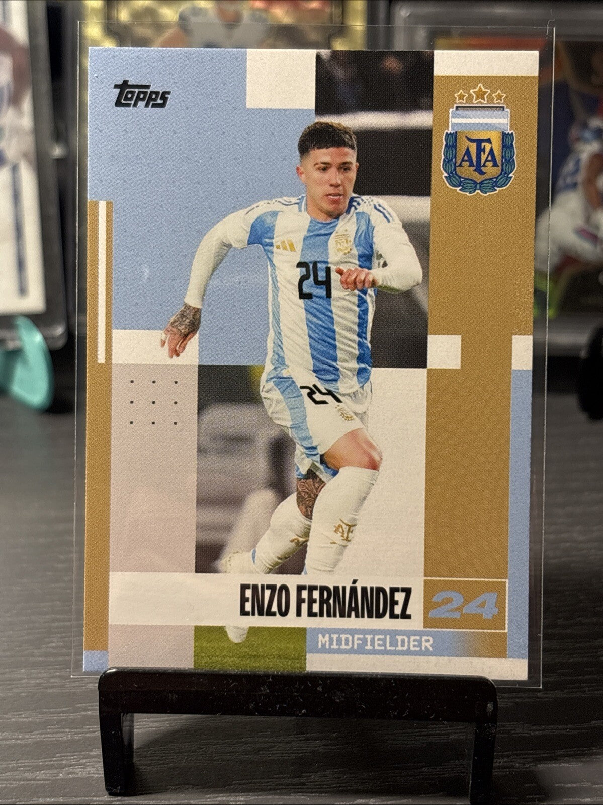 Enzo Fernandez Argentina Base 2024-25 Topps Team Set #11