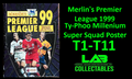 Merlin's Premier League 1999 Ty-Phoo Millenium Poster Individual Stickers