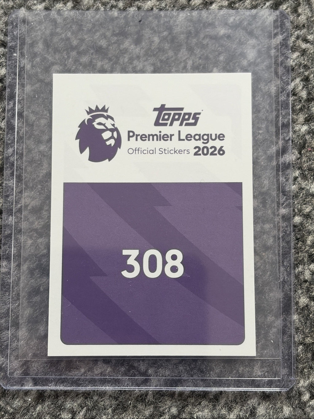 Topps Premier League 2025/26 Wilfried Gnonto 01/10 Sticker