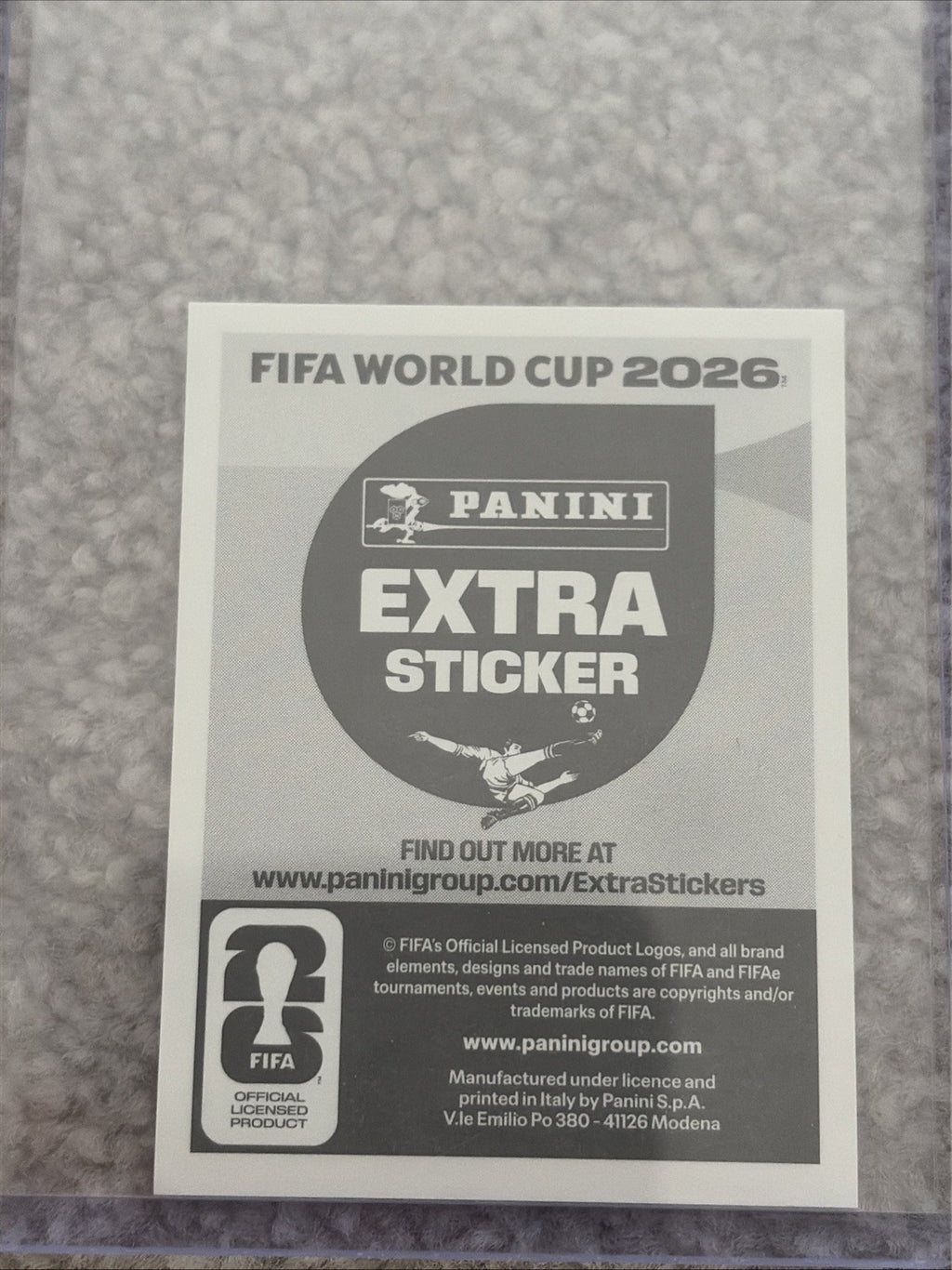 PANINI WORLD CUP 2026 STICKER COLLECTION - LAMINE YAMAL PURPLE EXTRA STICKER