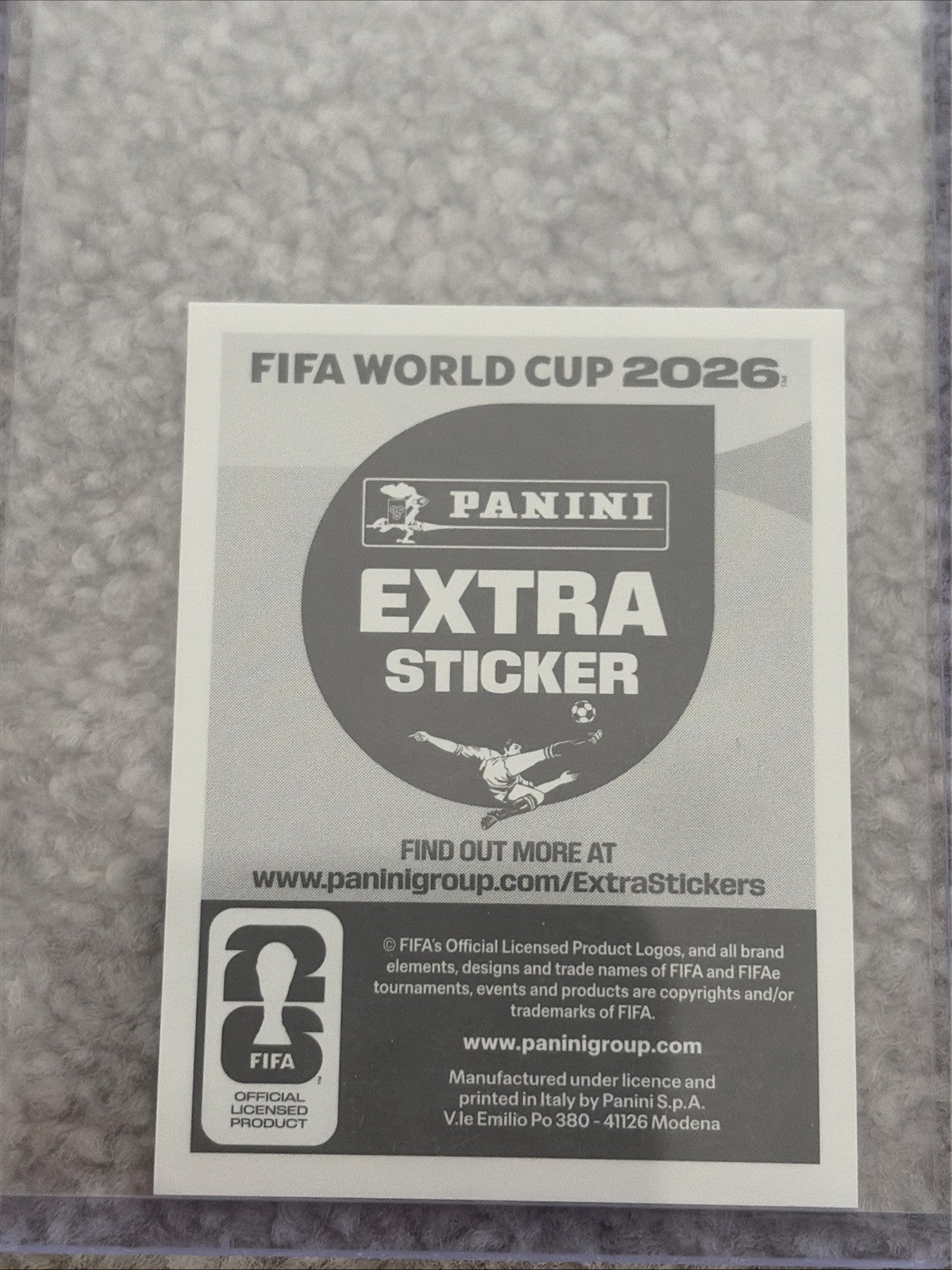 PANINI WORLD CUP 2026 STICKER COLLECTION - LAMINE YAMAL PURPLE EXTRA STICKER