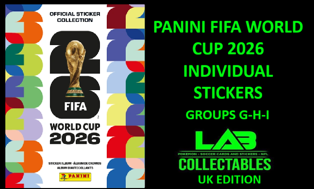 Panini World Cup 2026 Individual Stickers - Group G-H-I