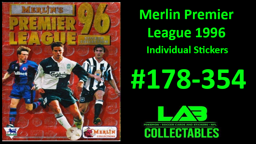Merlin Premier League 1996 Individual Stickers #178-354