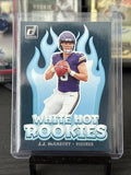 2024 Donruss Football White Hot Rookies - WH1 J.J. McCarthy
