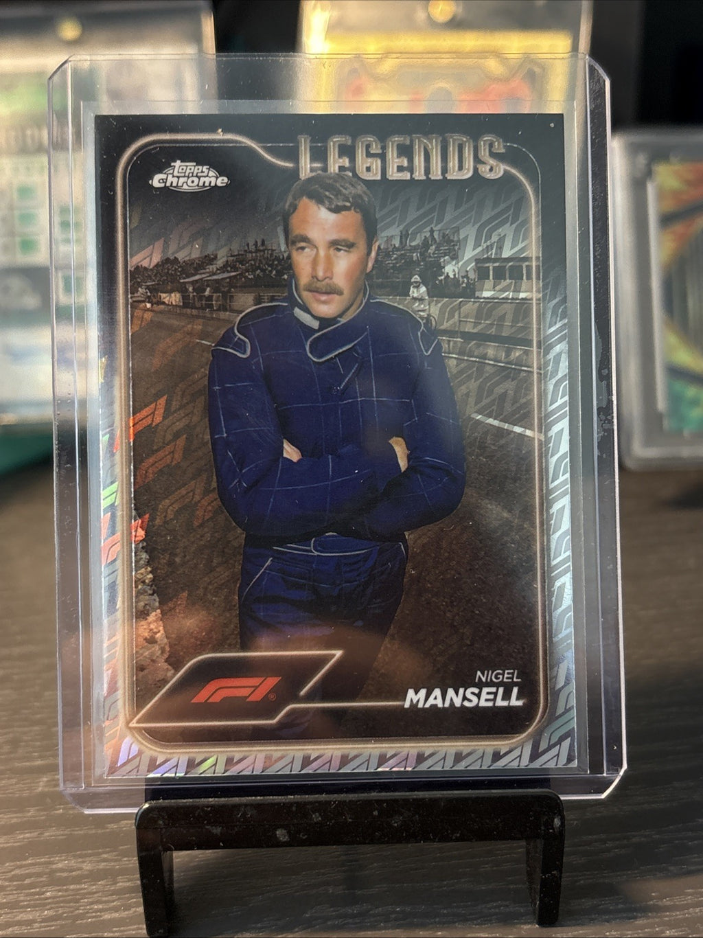2024 Topps Chrome Logofractor Formula 1 - Nigel Mansell #199 Base