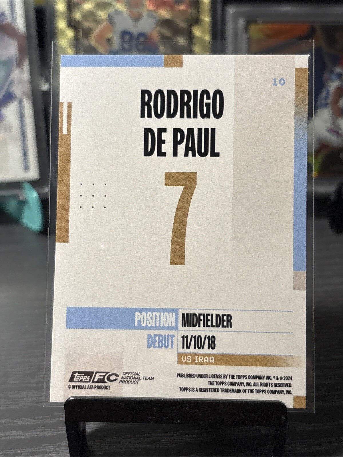 Rodrigo De Paul Argentina Base 2024-25 Topps Team Set #10