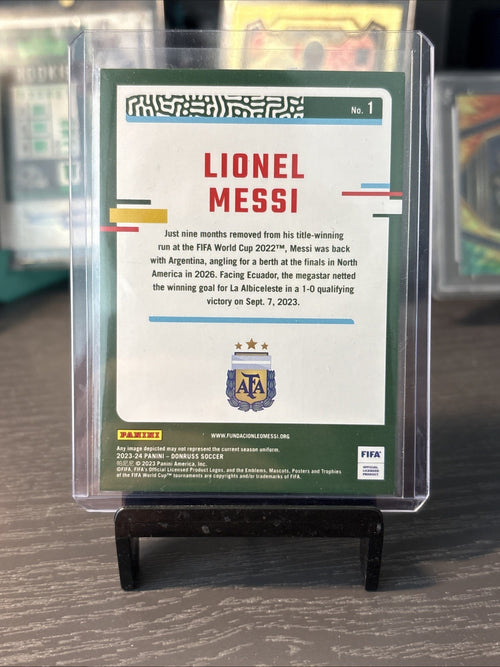 2023-24 LIONEL MESSI Argentina FIFA Donruss Soccer #1 Base Card