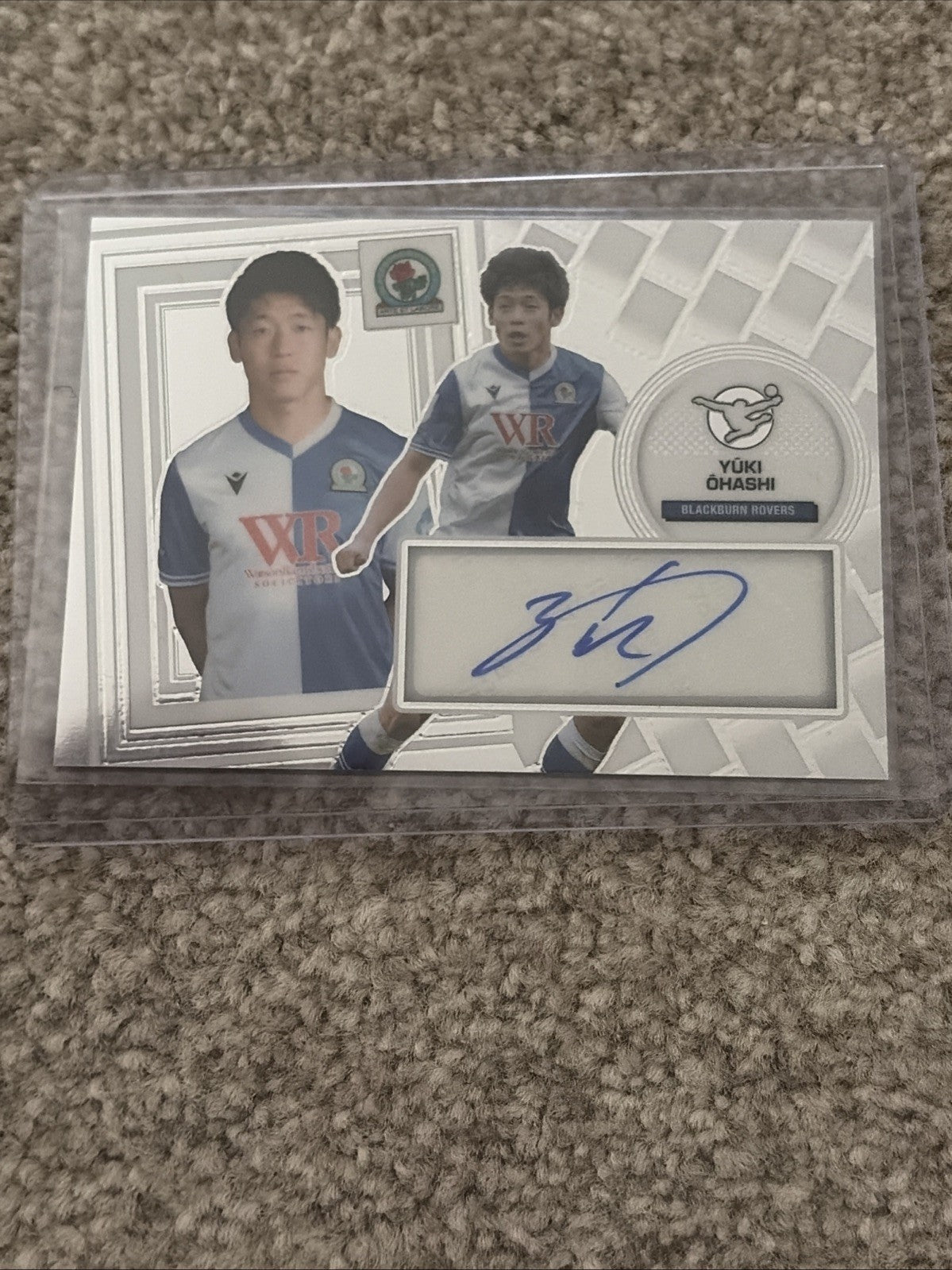 Yuki Ohashi Premium Panini EFL Blackburn Rovers Autograph Signed 25 26