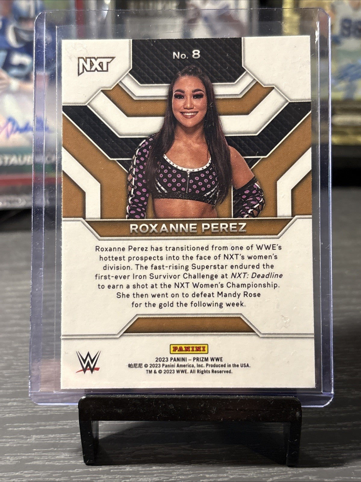 2023 PANINI PRIZM WWE WRESTLING SILVER PRIZM TOP TIER ROXANNE PEREZ #8