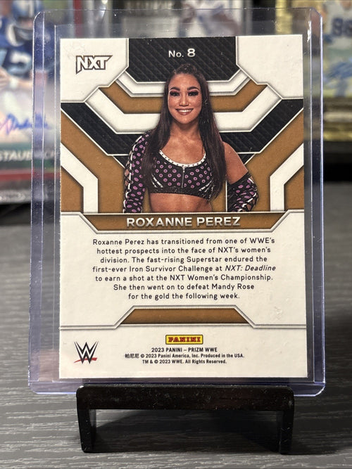 2023 PANINI PRIZM WWE WRESTLING SILVER PRIZM TOP TIER ROXANNE PEREZ #8