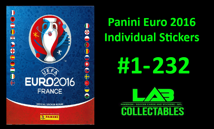 Panini Euro 2016 Individual Stickers #1-232
