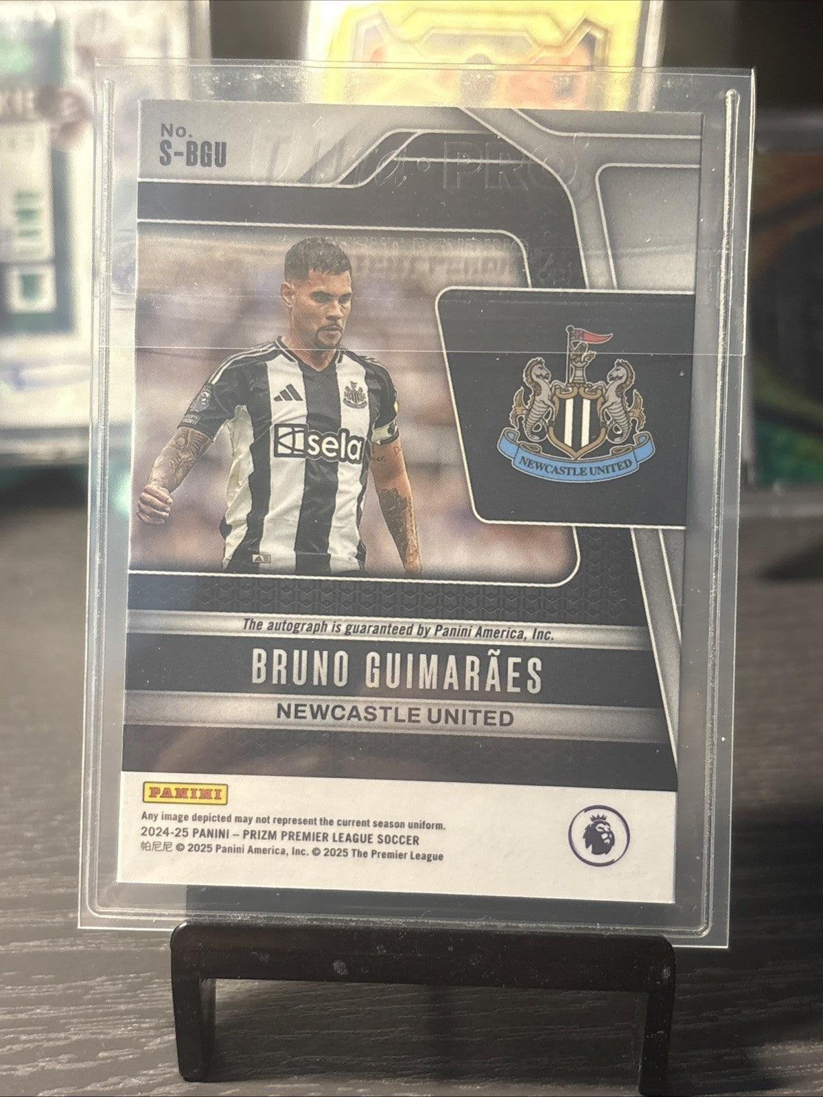 Panini Prizm Premier League 2024/25 Bruno Guimaraes Auto
