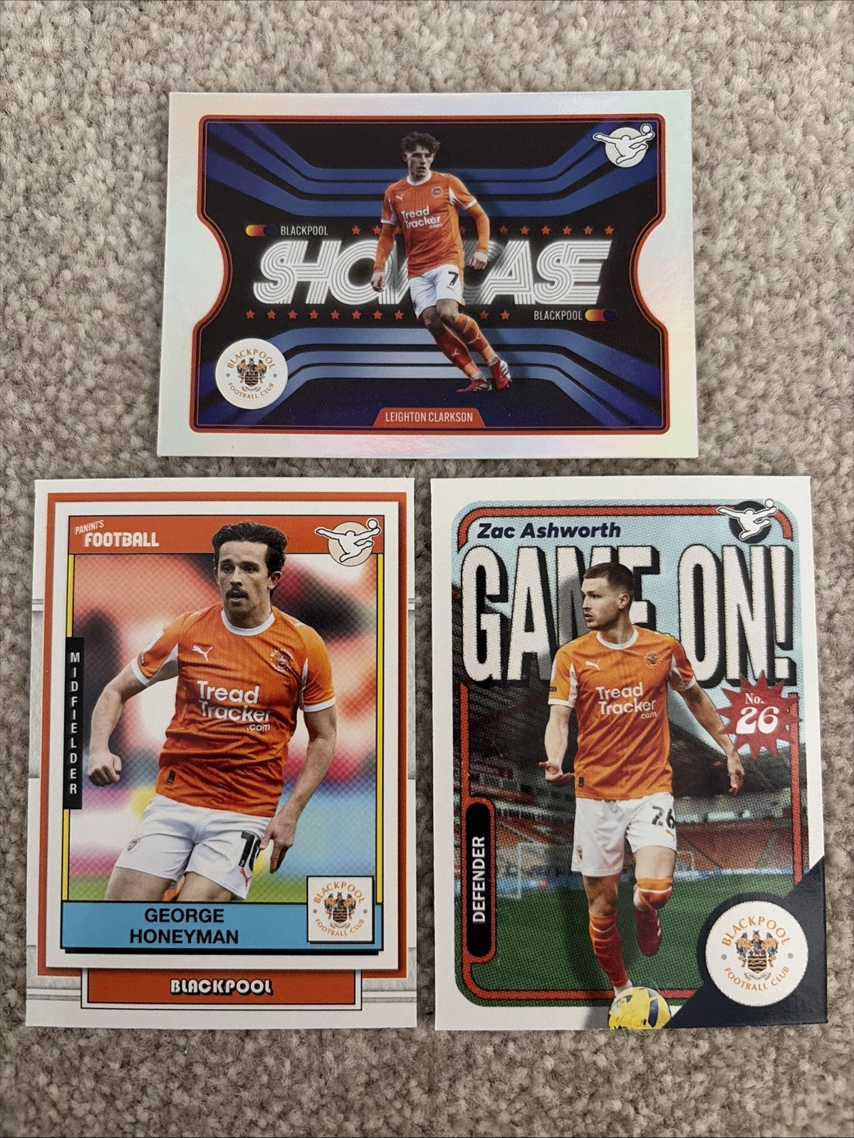 EFL Panini Football 25/26 - Base/Insert Bundle - 3x Blackpool