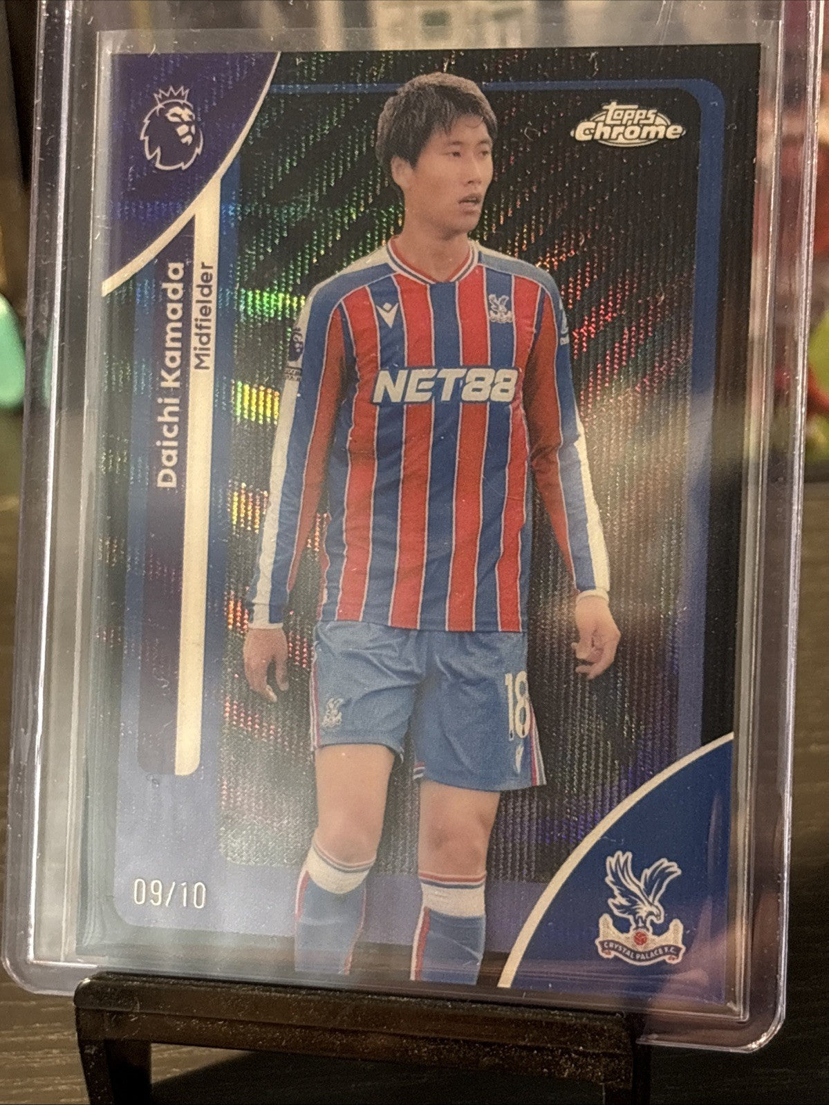 2026 Topps PL Chrome Daichi Kamada Black Parallel #09 /10 Crystal Palace Bookend