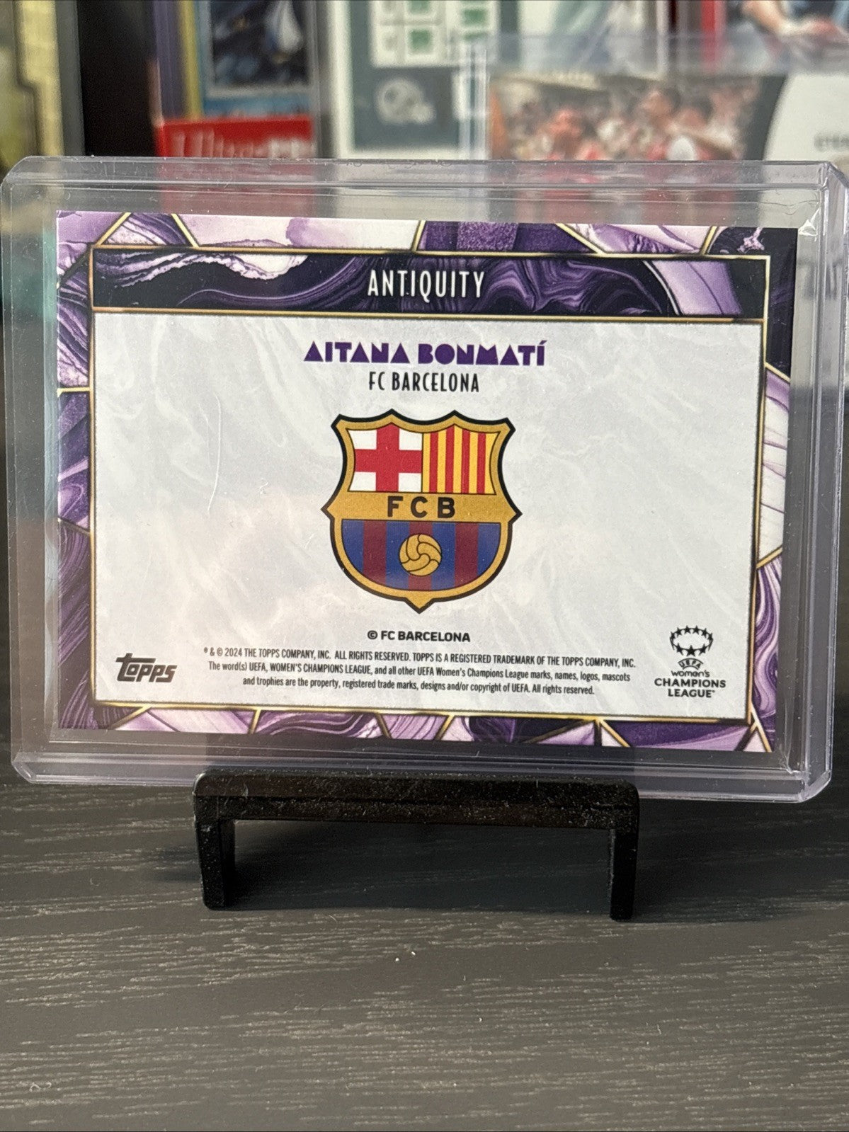 2024 Topps Deco Aitana Bonmati Purple Match Worn Patch Auto Autograph #25/25