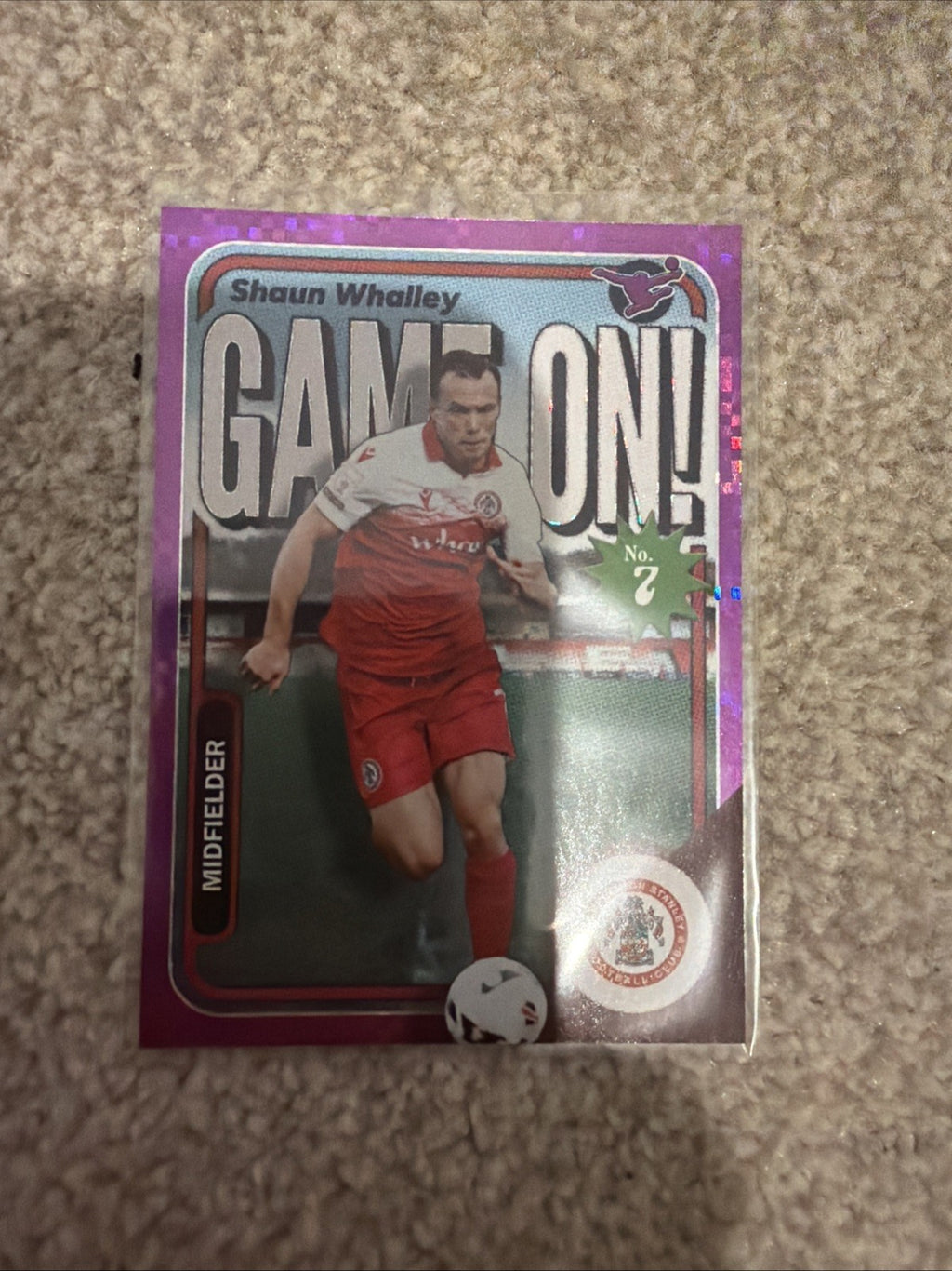 Panini’s Football EFL Trading Cards Shaun Whalley Game On /49