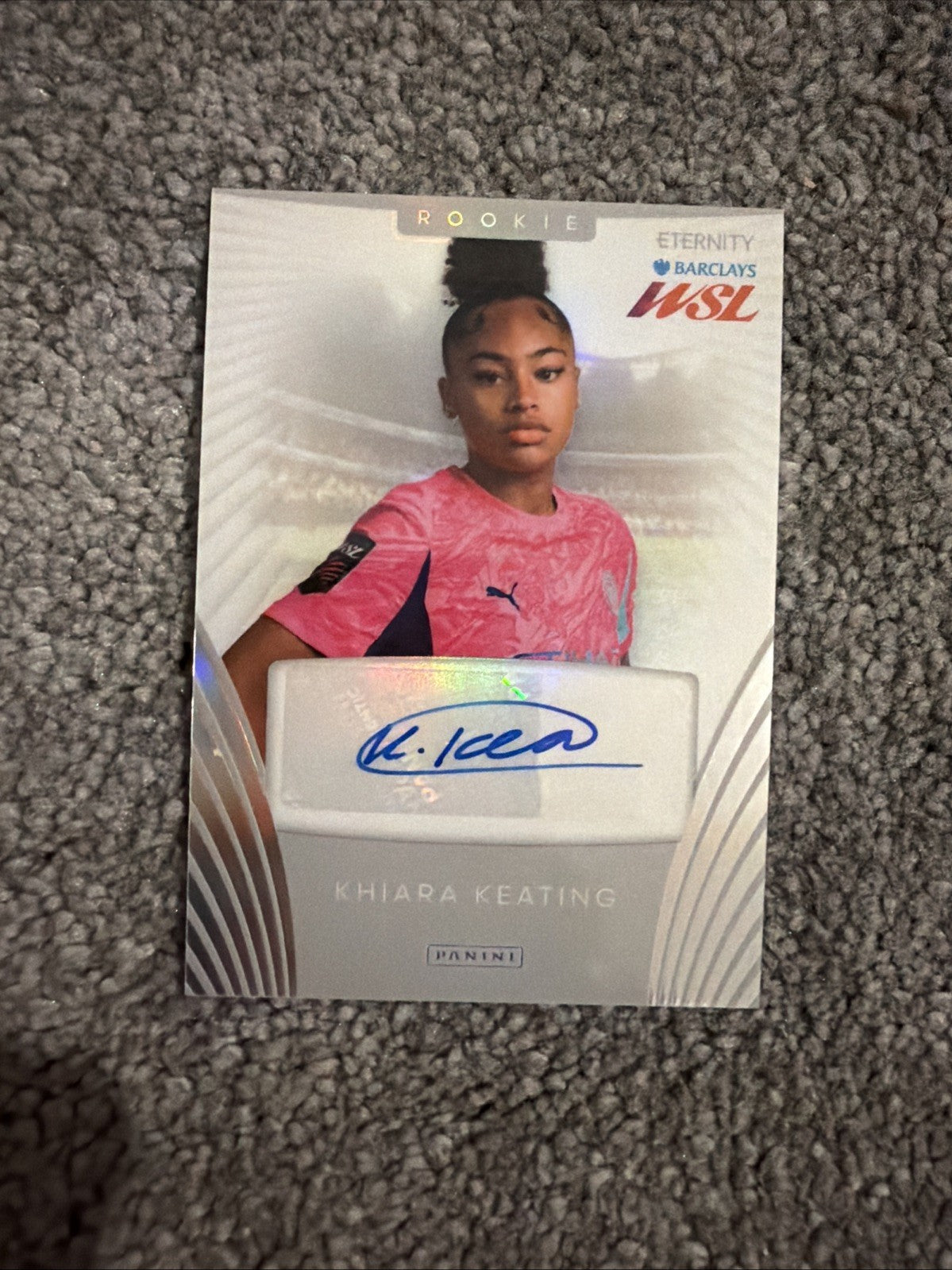 Panini Barclays WSL Eternity Khiara Keating Manchester City Auto Base Rookie