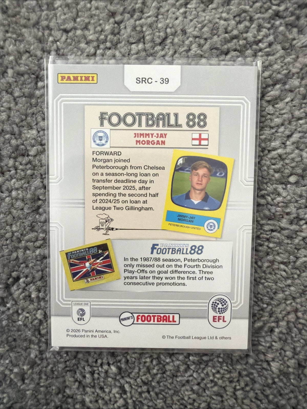Jimmy-Jay Morgan - Sticker Rewind Peterborough - Panini's Football EFL 2025-26
