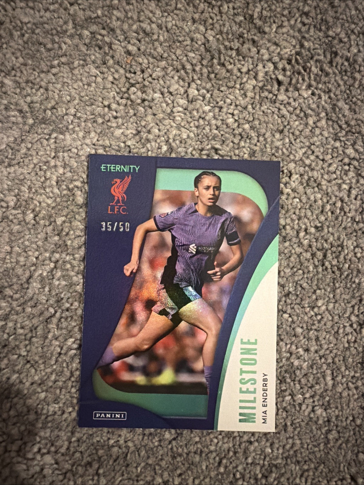 Panini Eternity WSL 25/26 Mia Enderby Milestone Green /50 Liverpool Card
