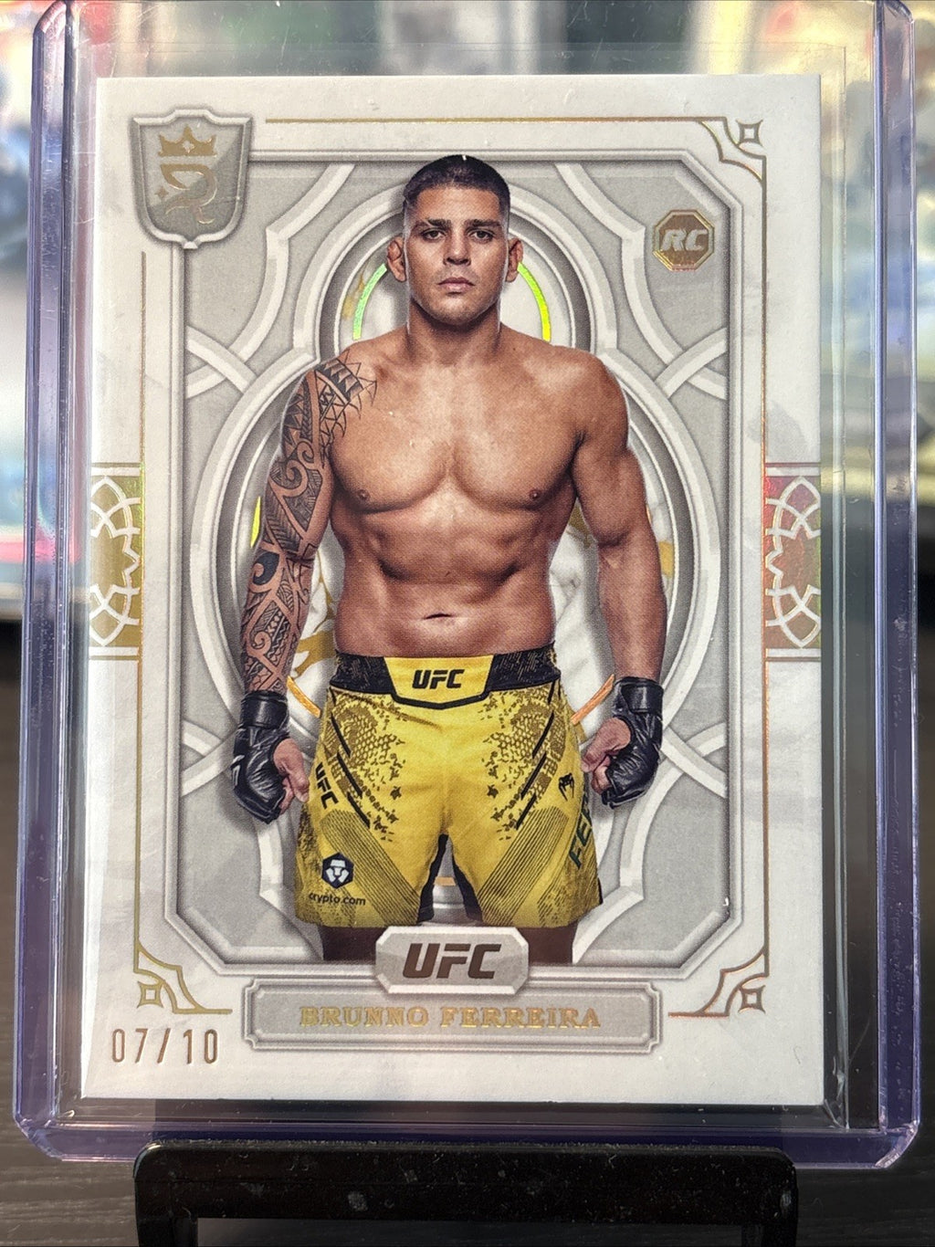 2024 Brunno Ferreira Topps Royalty UFC Base Rookie Gold 7/10