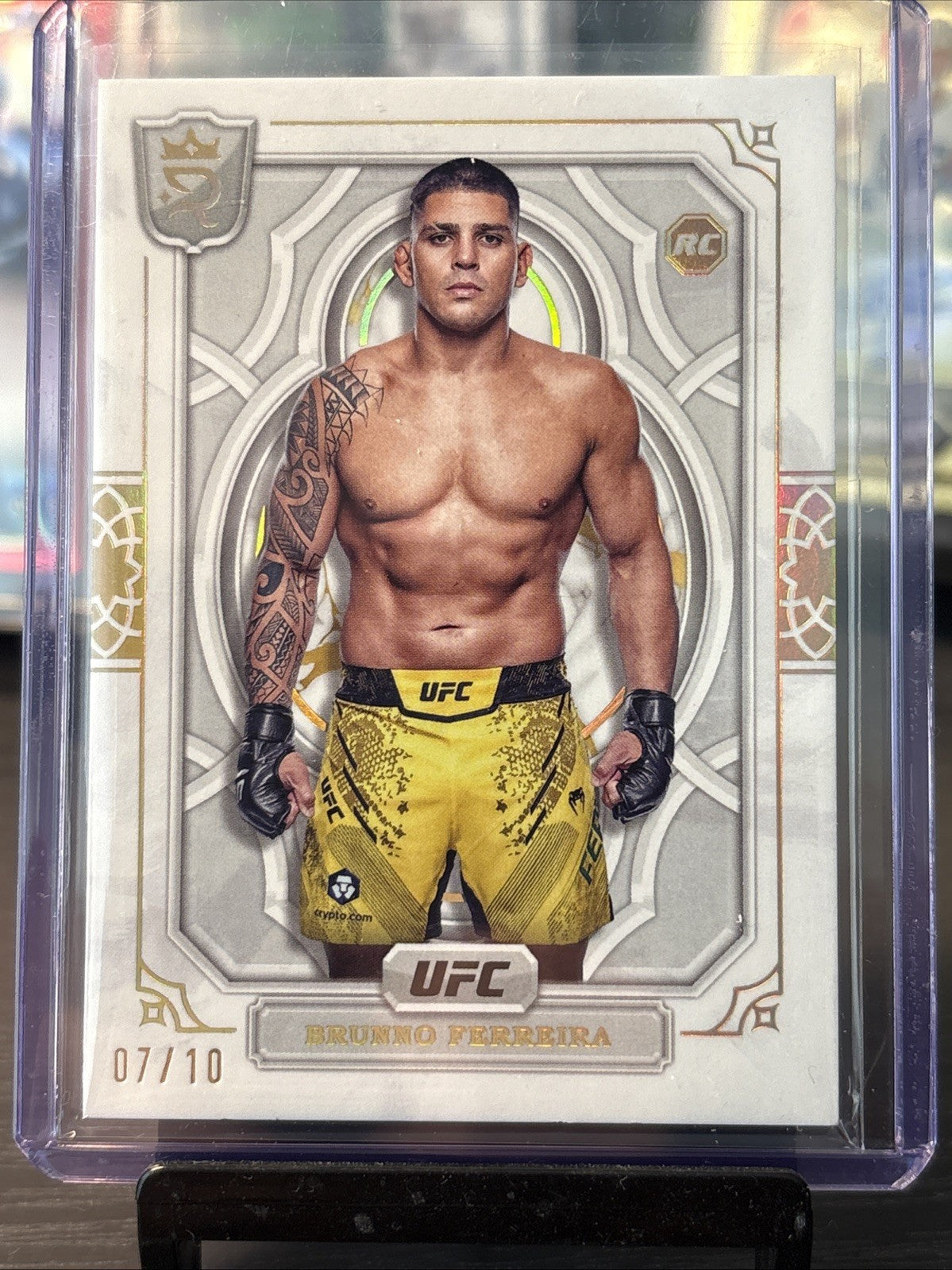 2024 Brunno Ferreira Topps Royalty UFC Base Rookie Gold 7/10