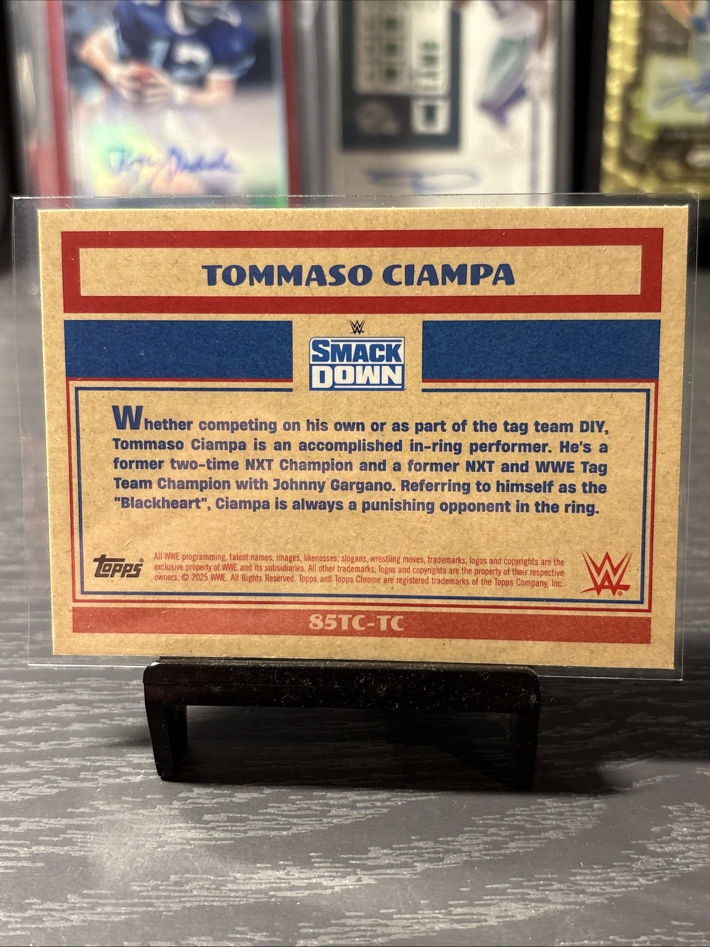 2025 Topps Chrome WWE 1985 Topps Chrome 85TC-TC Tommaso Ciamnpa