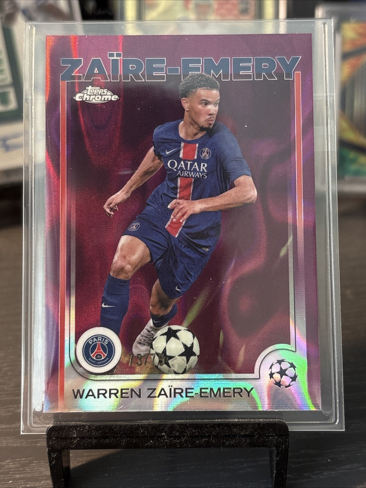 Topps UCC Chrome 2024/25 Warren Zaire-Emery /75