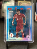 2024-25 TOPPS Chrome UCC Luis Diaz Blue Prism /150 - Liverpool FC