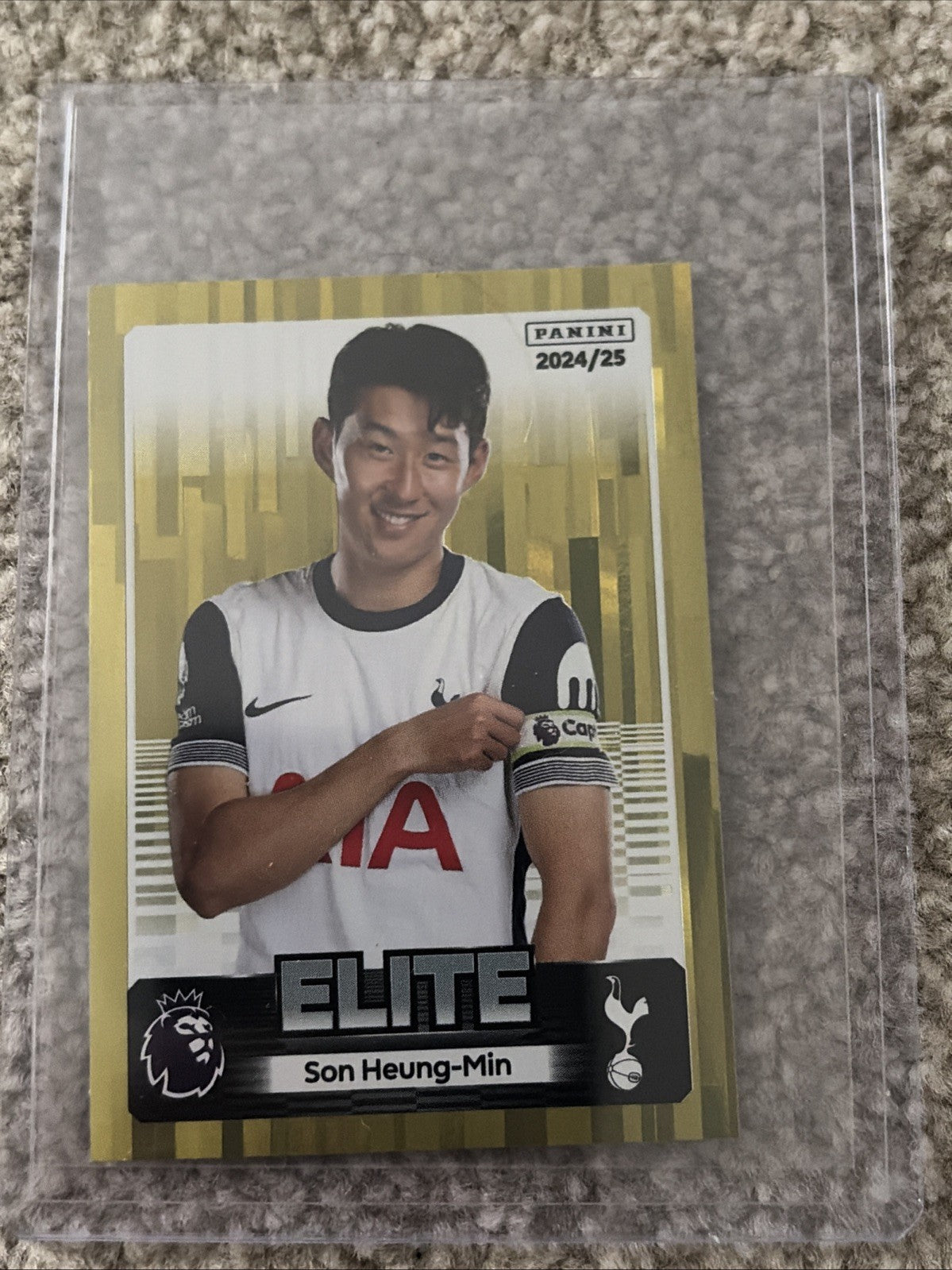 SON HEUNG-MIN GOLD EXTRA STICKER TOTTENHAM PANINI PREMIER LEAGUE 2024/25 MINT