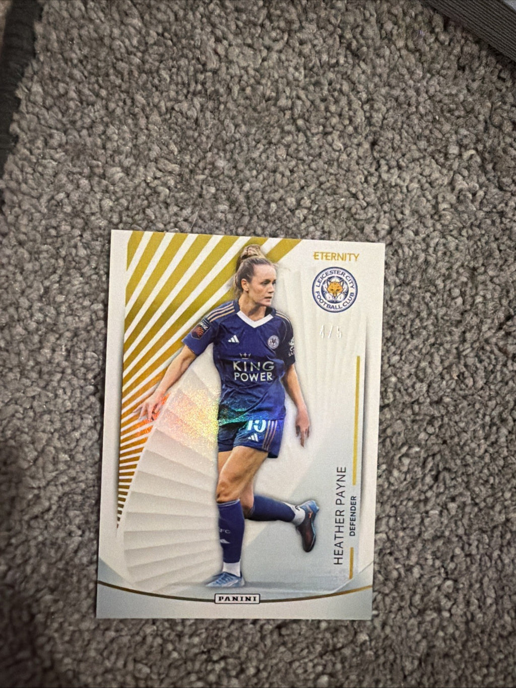 Panini Wsl Eternity Heather Payne 4/5 Leicester city