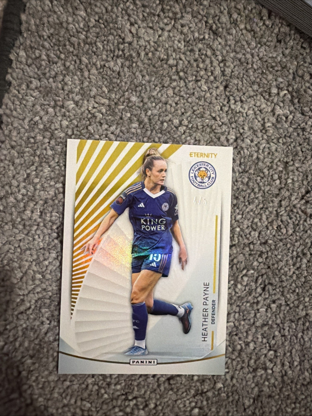 Panini Wsl Eternity Heather Payne 4/5 Leicester city